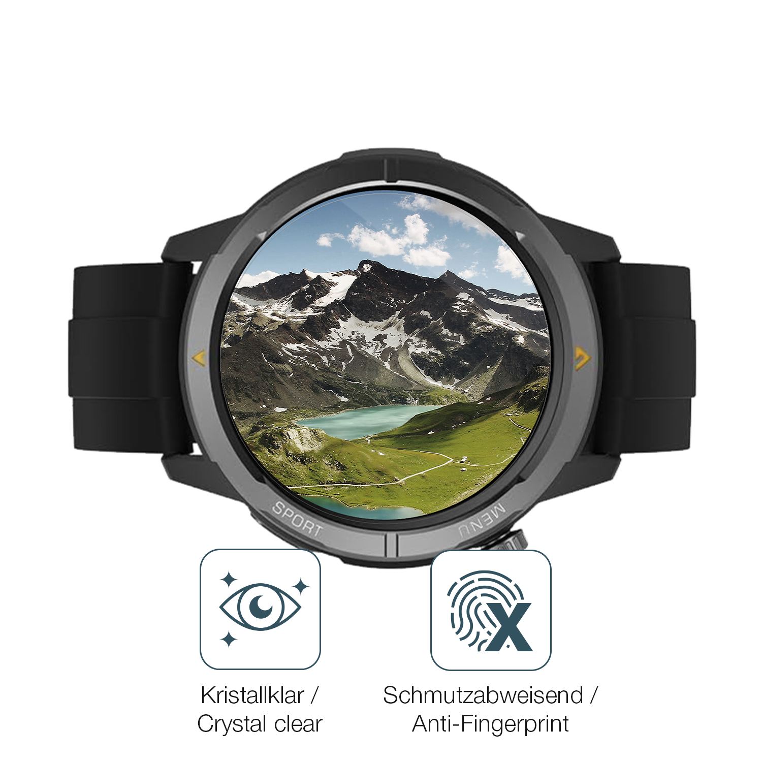 Schutz gegen Kratzer auf dem AGM Legion Watch 1.43 Zoll Glas durch Schlüssel oder Ähnliches