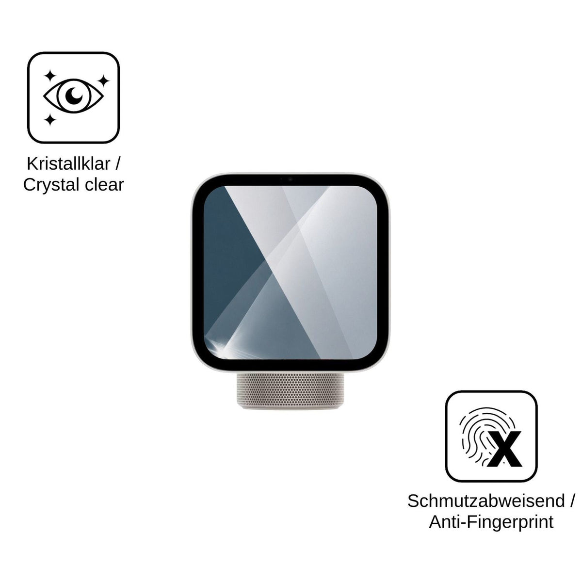 2x 9H Schutzfolie für Apple HomeView Panzerfolie