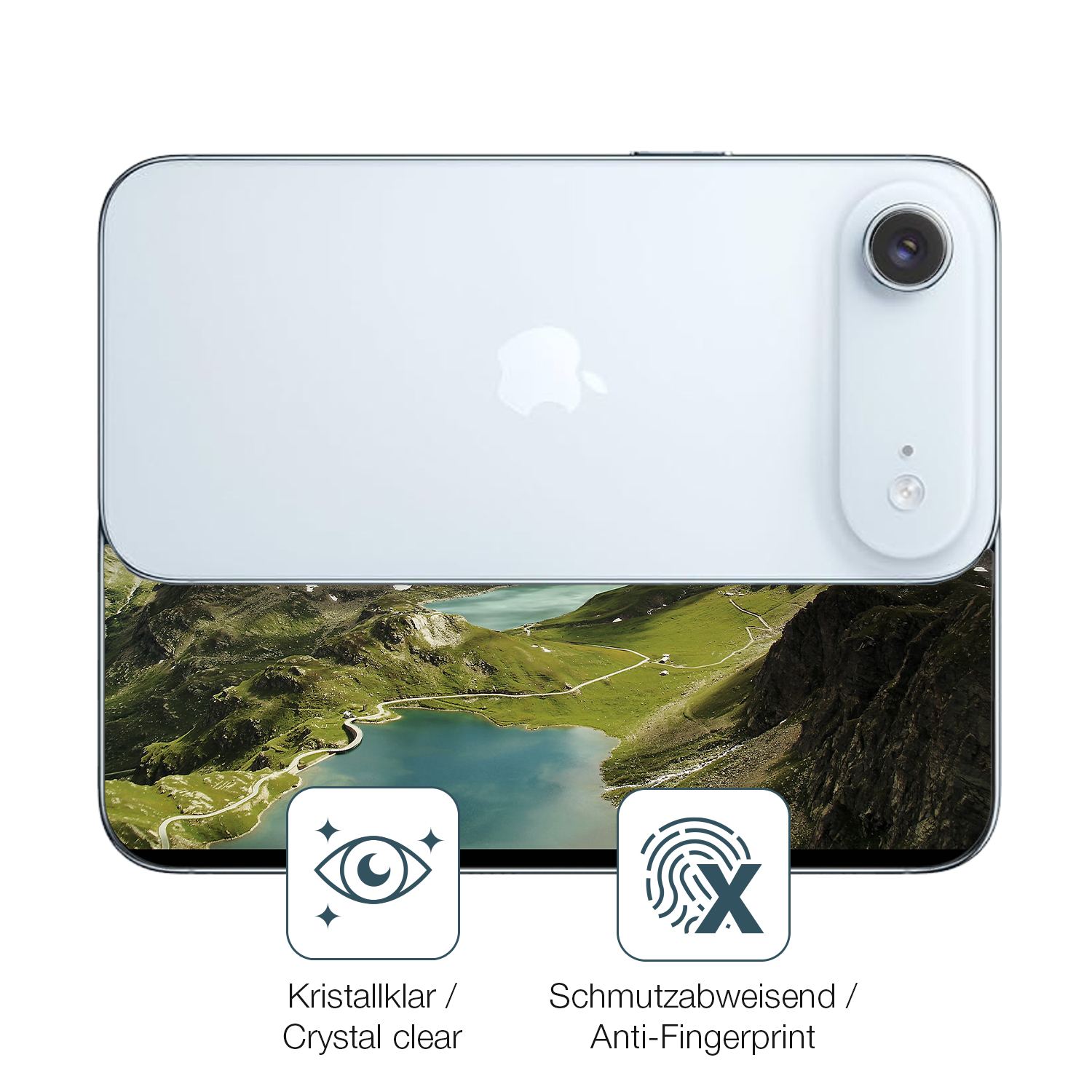 Schutz gegen Kratzer auf dem Apple iPhone Air mit Kameraschutz Glas durch Schlüssel oder Ähnliches