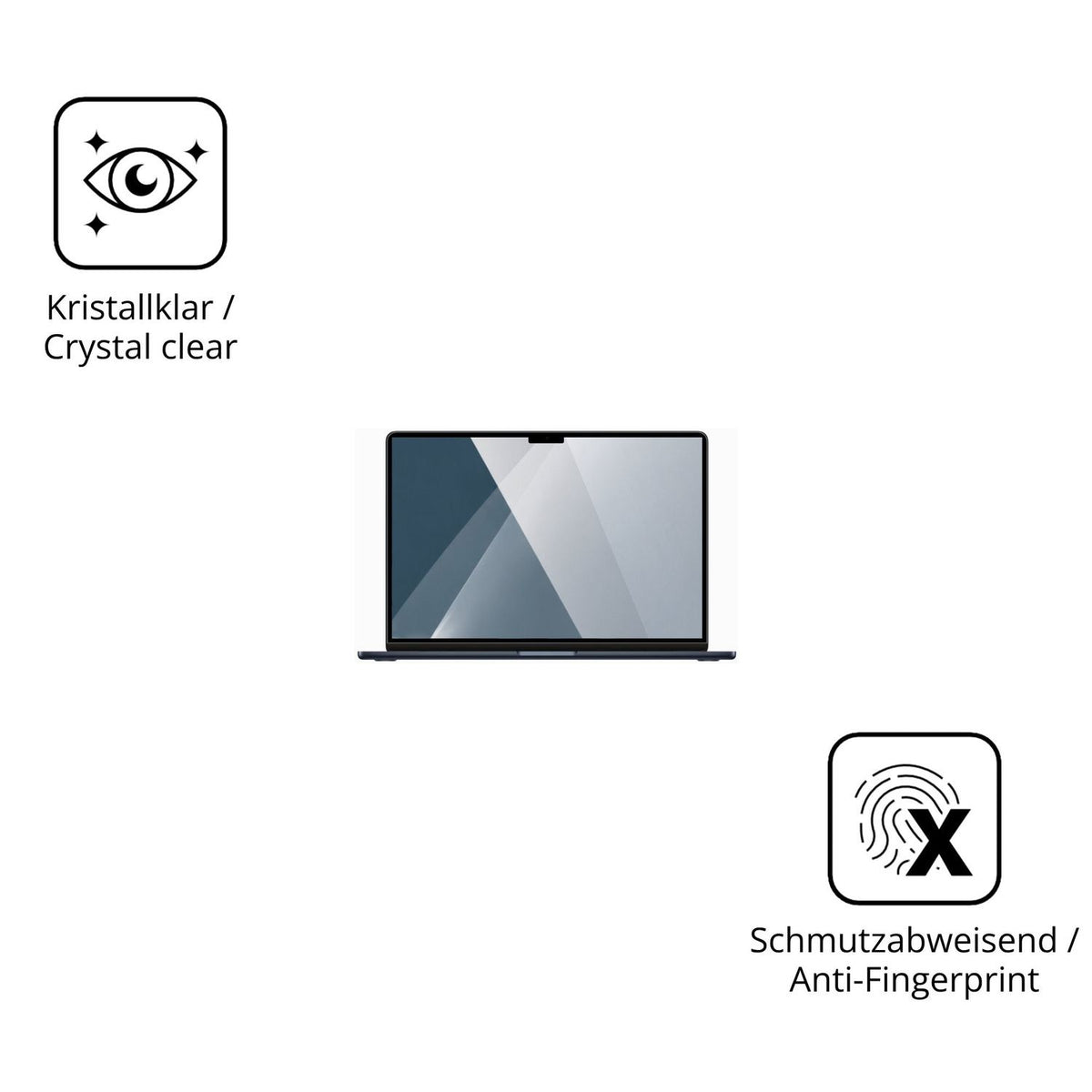 Flexible TPU-Folie passend zugeschnitten für Apple MacBook Air M2 15 Zoll 2022, vollständige Abdeckung
