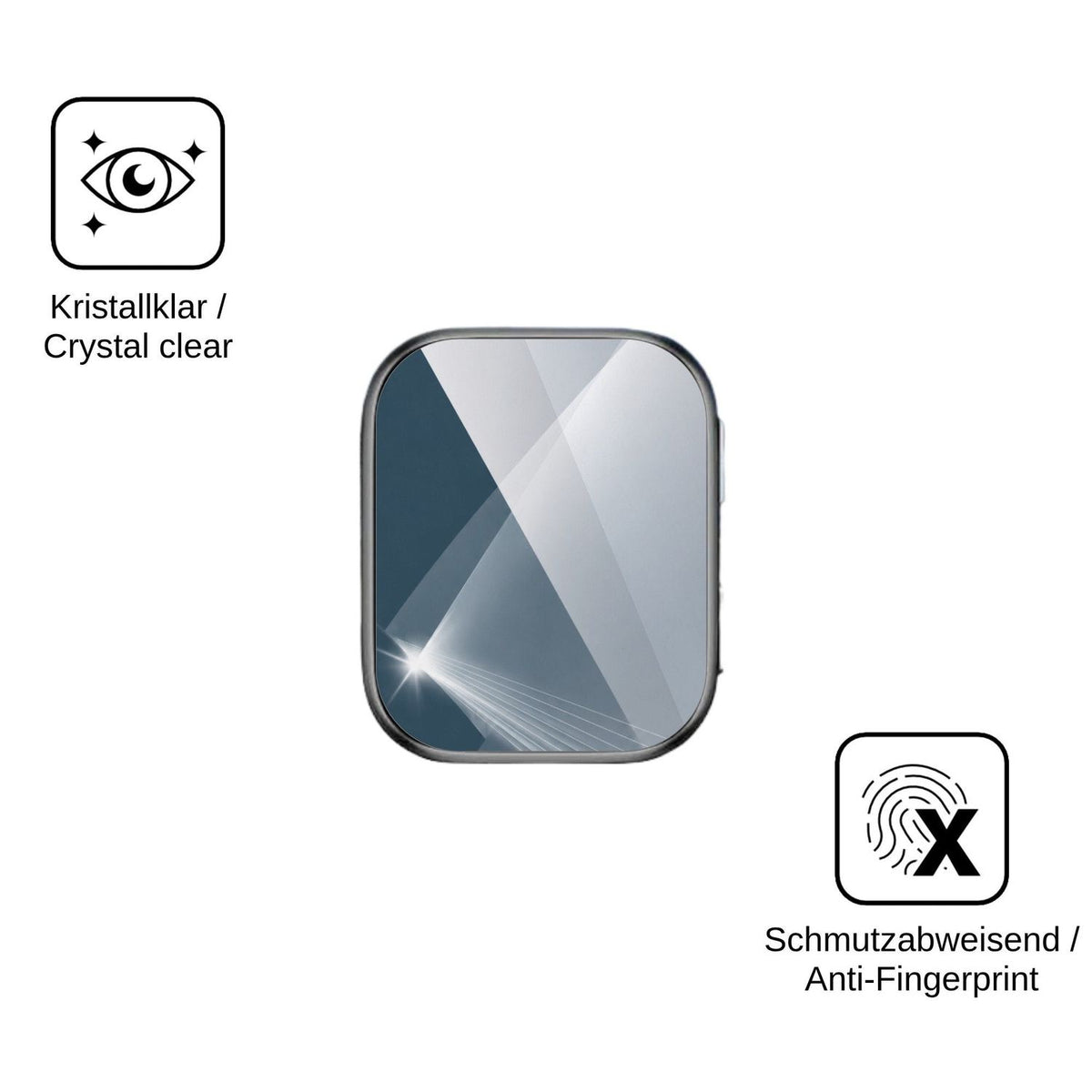 2x 9H Schutzfolie für BP Doctor M7000 Panzerfolie
