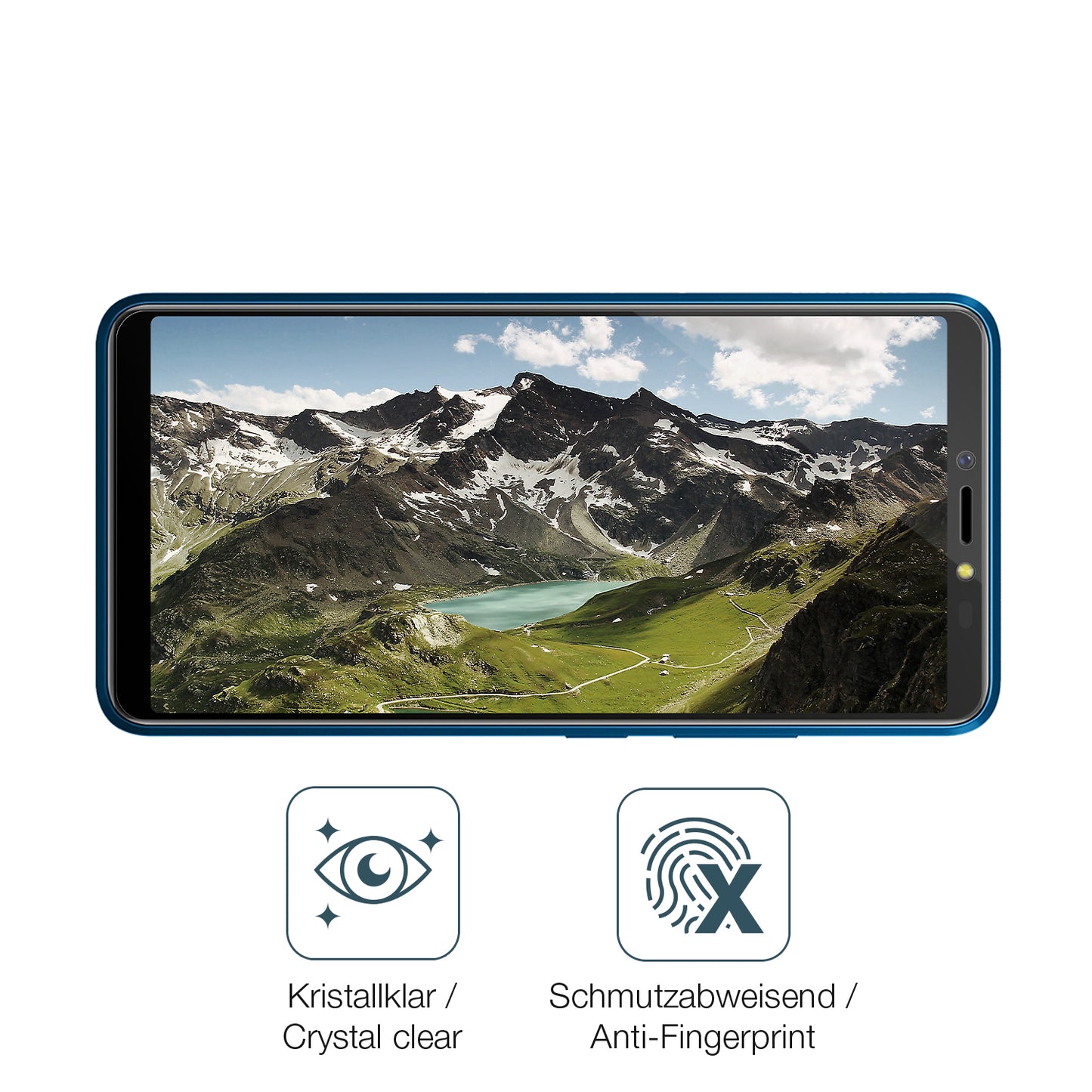 Flexible TPU-Folie passend zugeschnitten für BQ 6030G Practic, vollständige Abdeckung