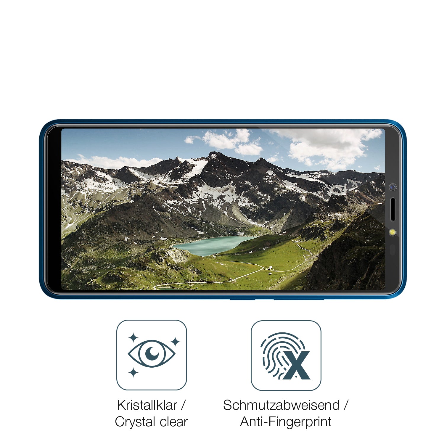 Flexible TPU-Folie passend zugeschnitten für BQ 6030G Practic, vollständige Abdeckung