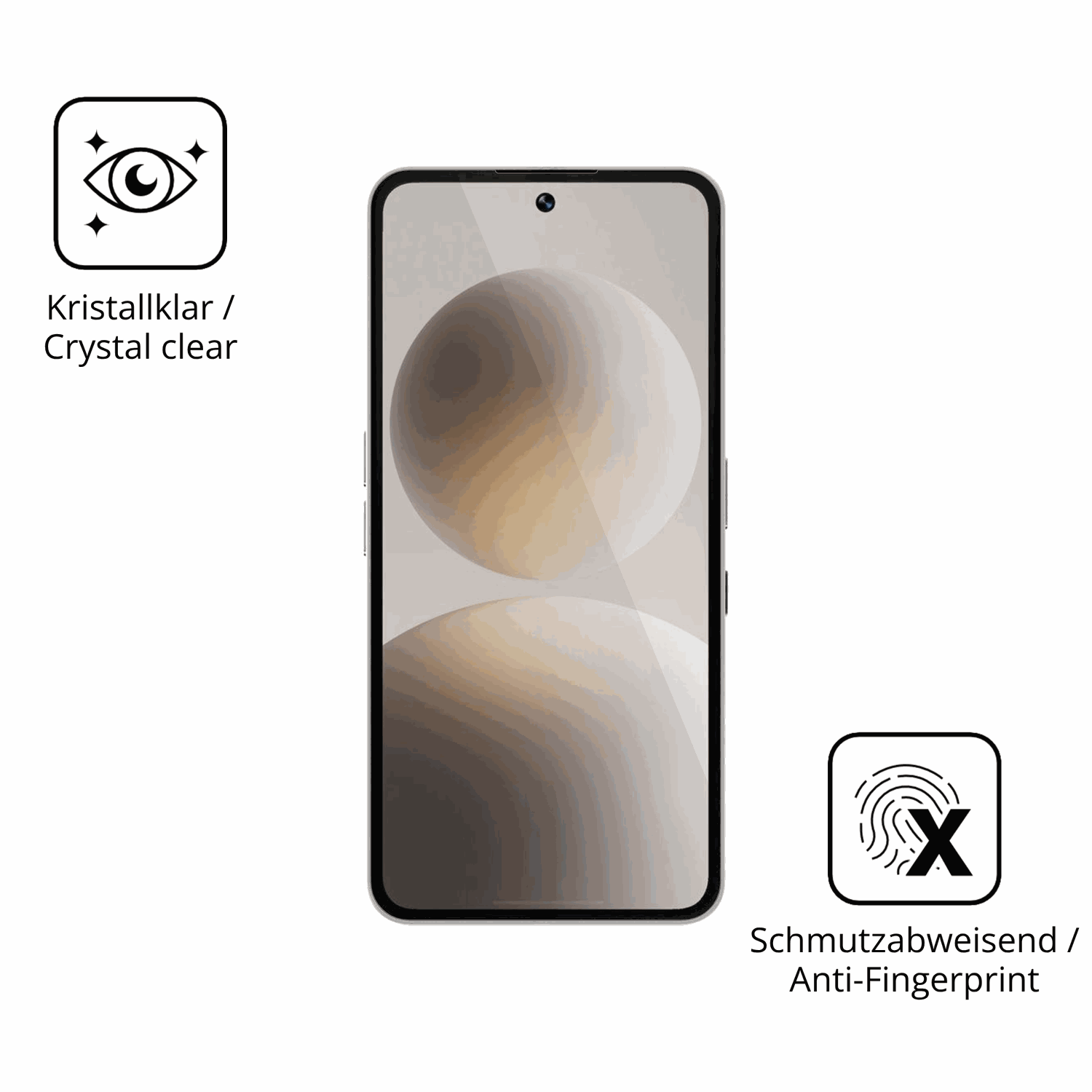 Flexible TPU-Folie passend zugeschnitten für Brain Natural AI Phone BGX5, vollständige Abdeckung
