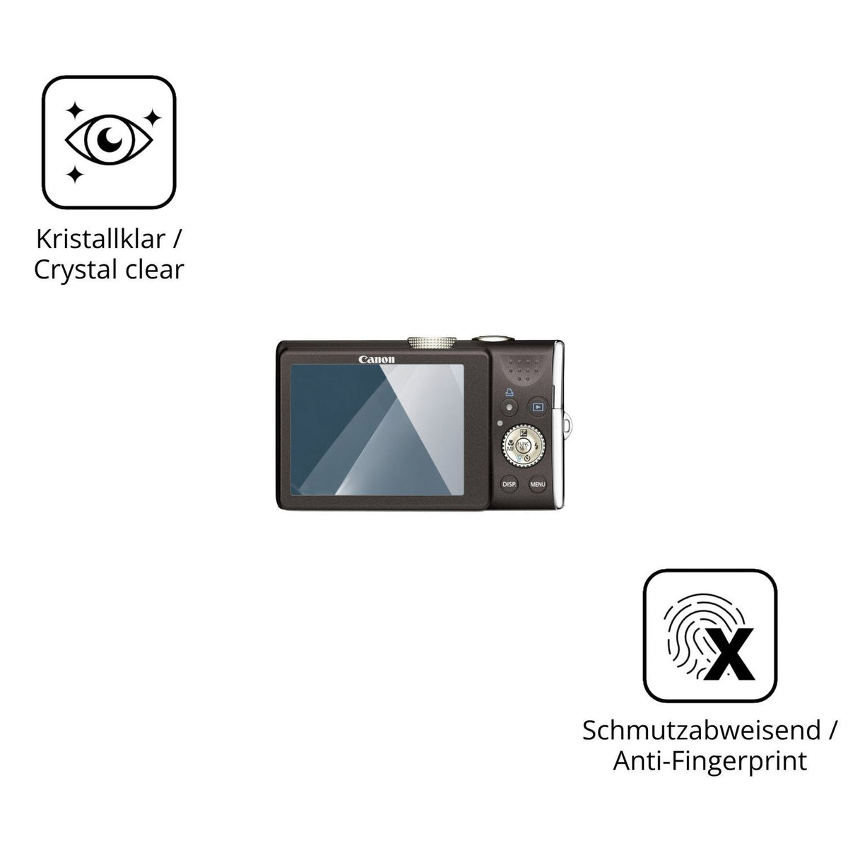 Flexible TPU-Folie passend zugeschnitten für Canon PowerShot SX200 IS, vollständige Abdeckung