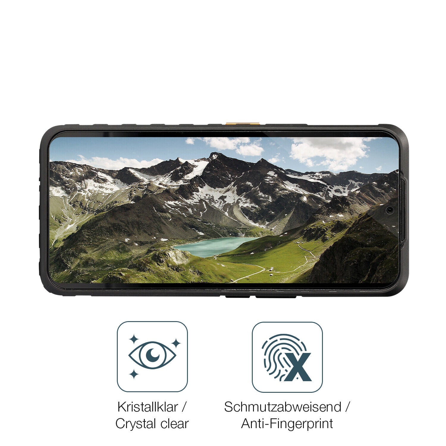 Flexible TPU-Folie passend zugeschnitten für CAT S53, vollständige Abdeckung