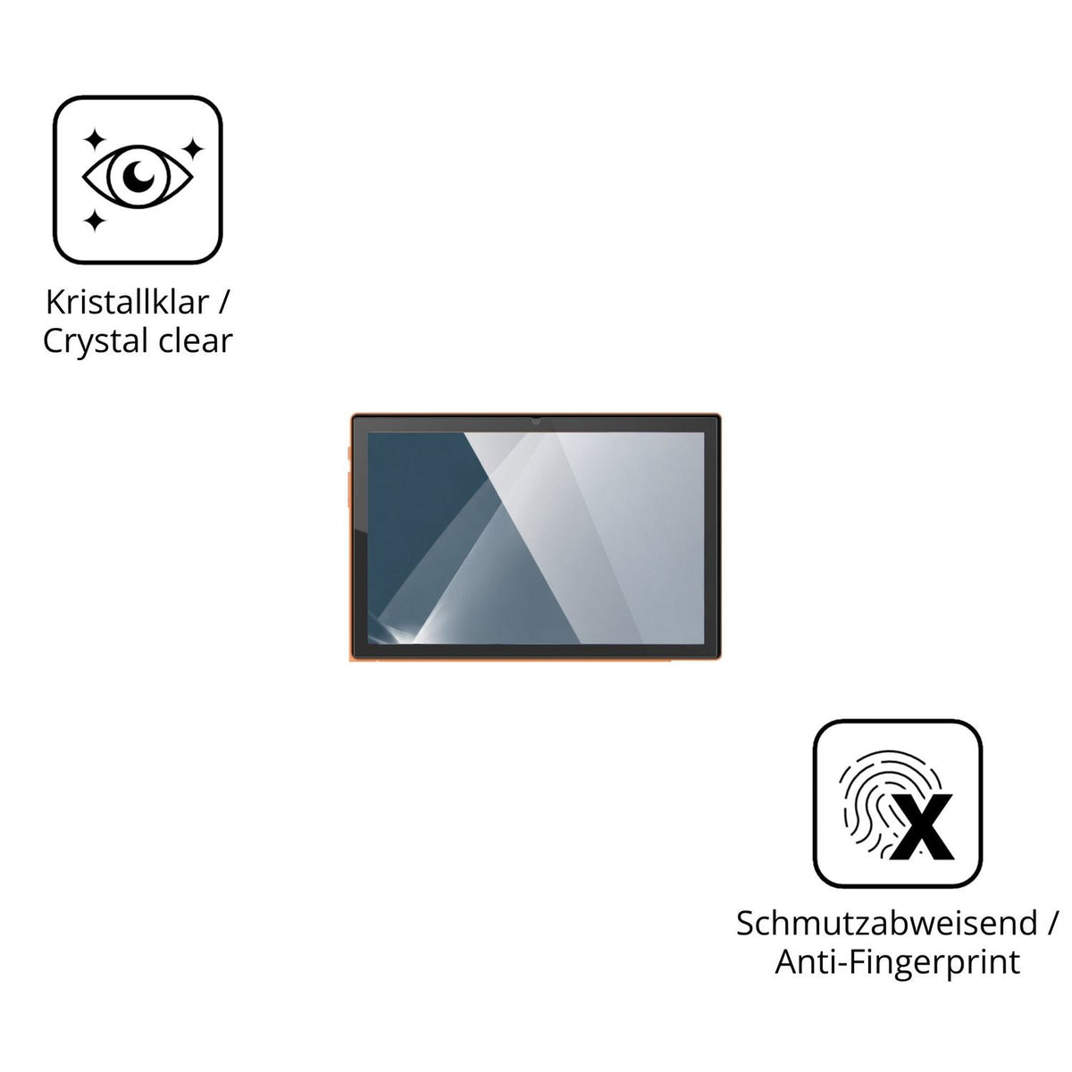 Flexible TPU-Folie passend zugeschnitten für Crelander T70, vollständige Abdeckung