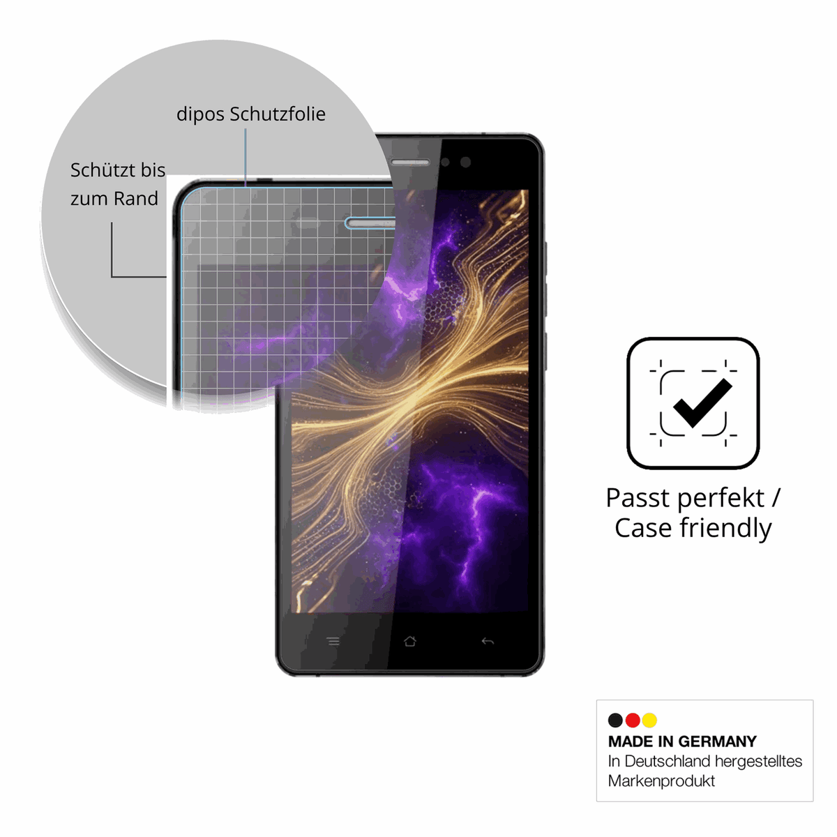 Flexible TPU-Folie passend zugeschnitten für Dghrti TAB30 10.1, vollständige Abdeckung