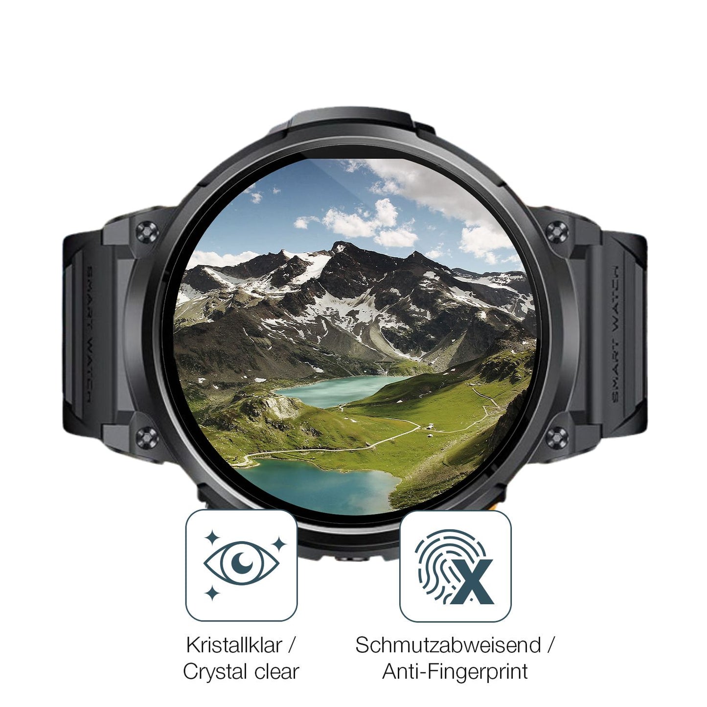 Flexible TPU-Folie passend zugeschnitten für Dremac FV6-A 1.85 Zoll, vollständige Abdeckung