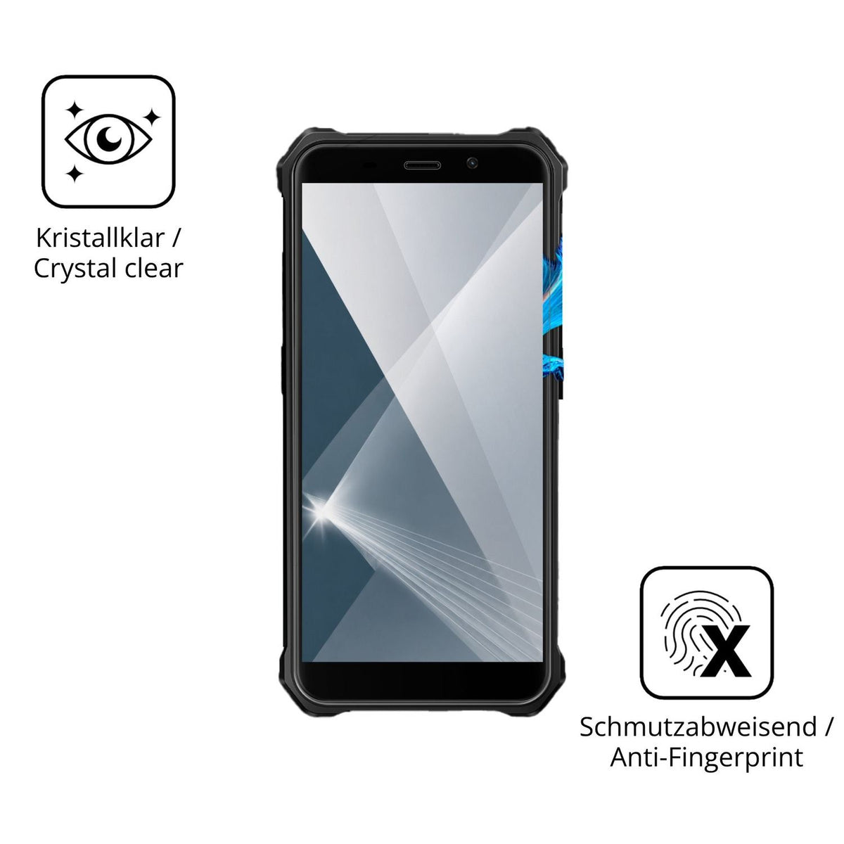 Flexible TPU-Folie passend zugeschnitten für FOSSiBOT F101 Pro, vollständige Abdeckung