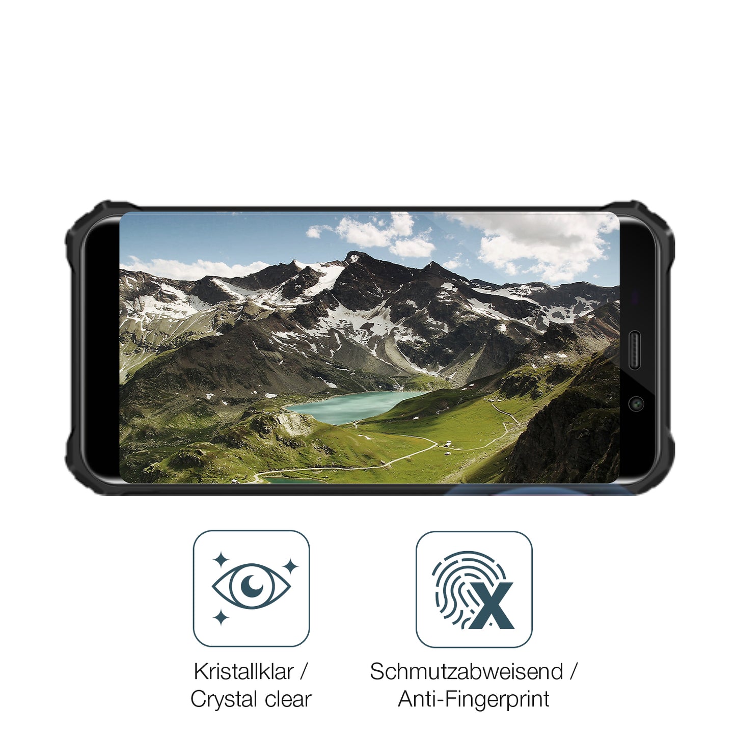 Flexible TPU-Folie passend zugeschnitten für Fossibot F101P, vollständige Abdeckung