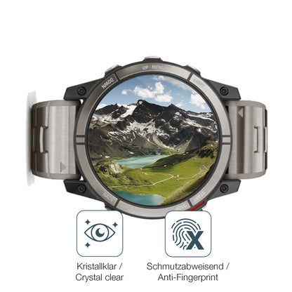 Schutz gegen Kratzer auf dem Garmin quatix 7X Glas durch Schlüssel oder Ähnliches