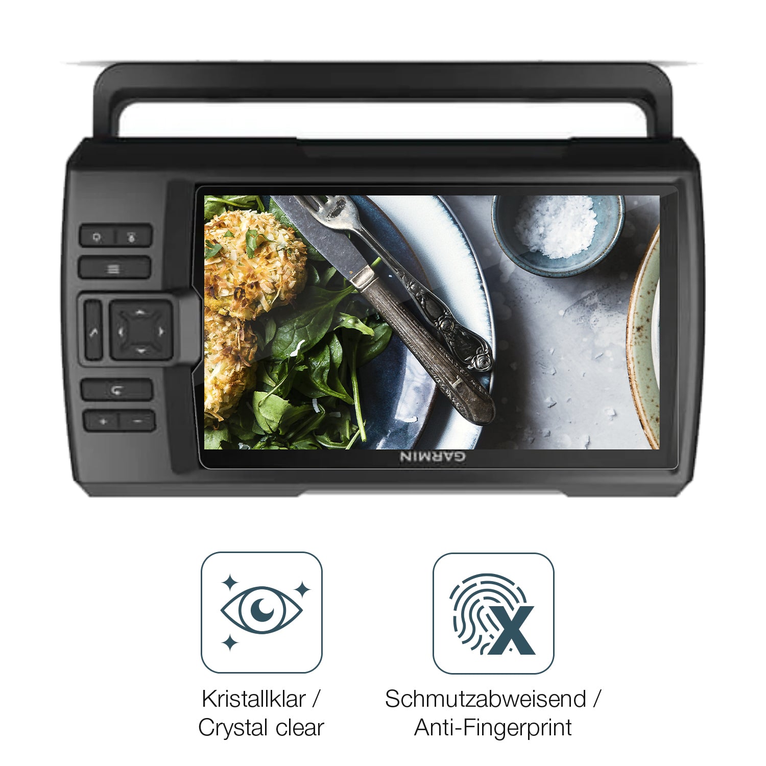 Flexible TPU-Folie passend zugeschnitten für Garmin Striker Vivid 9SV, vollständige Abdeckung
