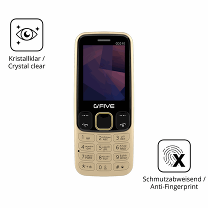 Flexible TPU-Folie passend zugeschnitten für GFive G3310 New, vollständige Abdeckung