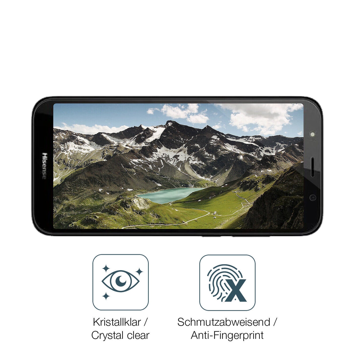 Flexible TPU-Folie passend zugeschnitten für Hisense E20s, vollständige Abdeckung