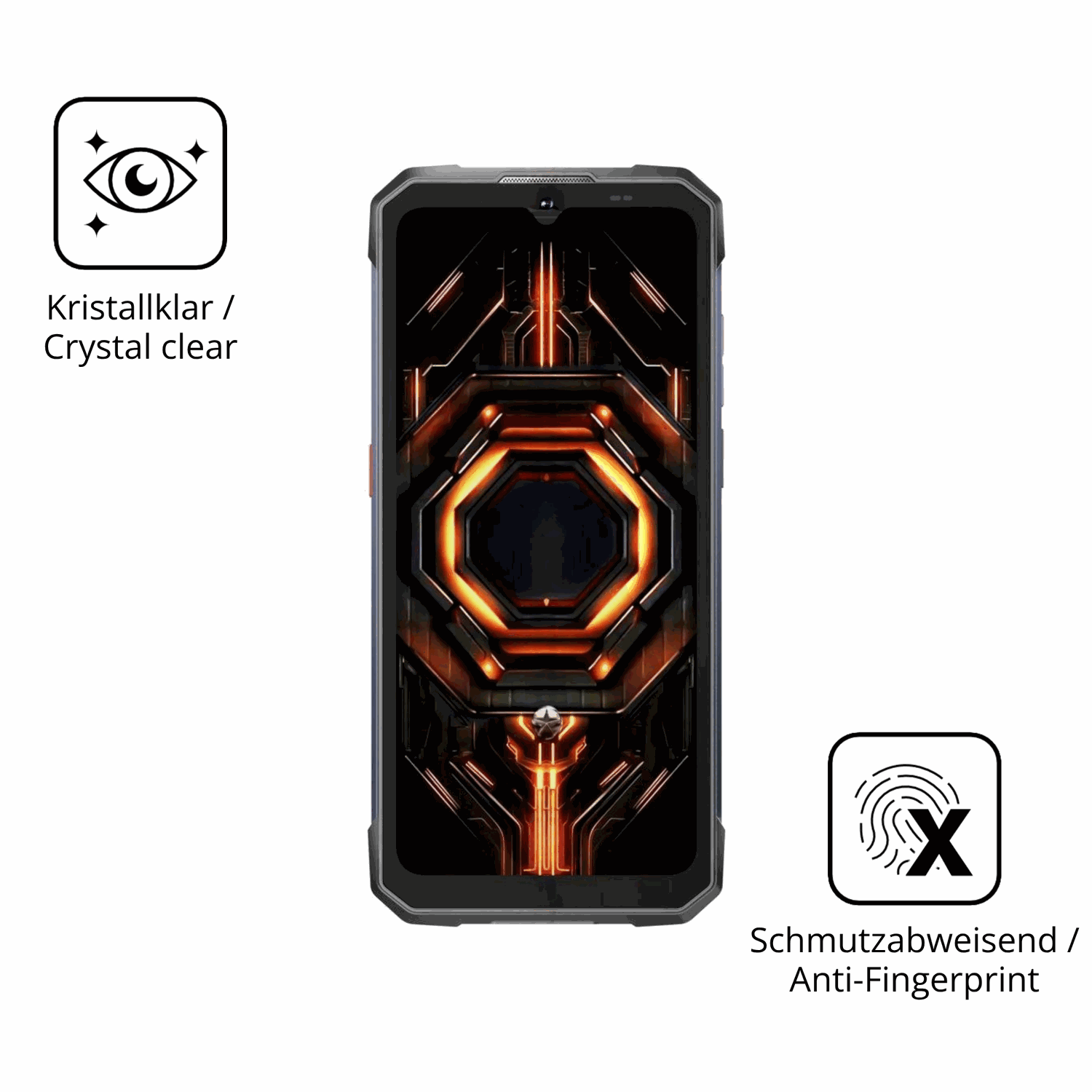 Flexible TPU-Folie passend zugeschnitten für Hotwav Cyber 17, vollständige Abdeckung