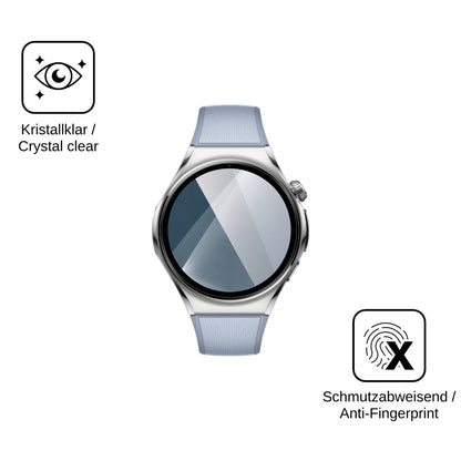 2x 9H Schutzfolie für Huawei Watch 6 46 mm Panzerfolie