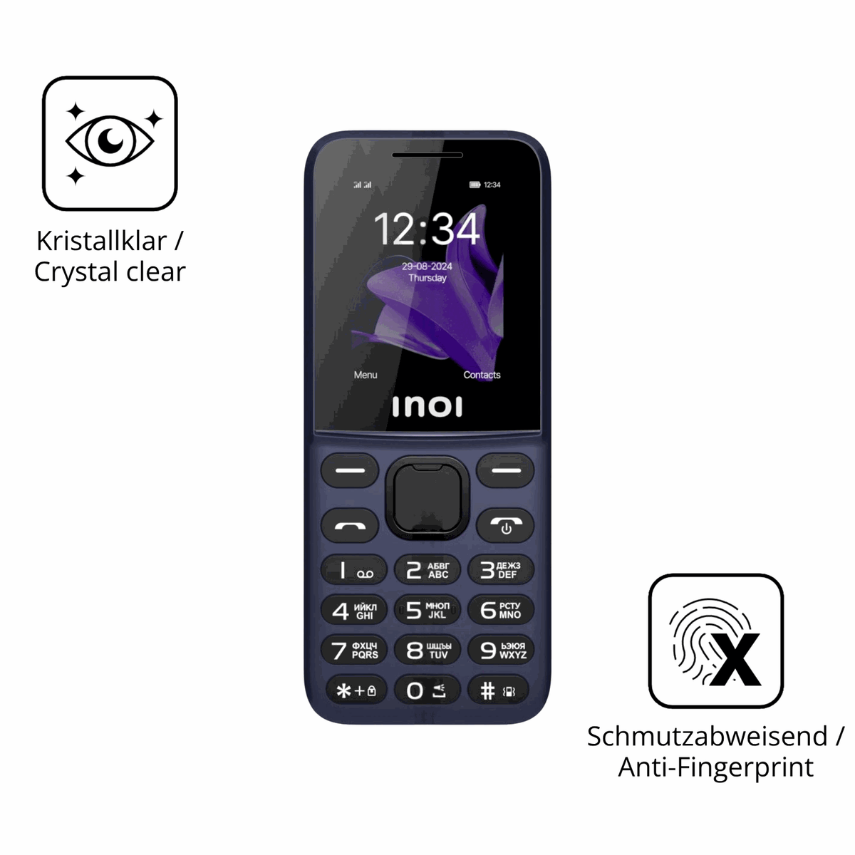 Flexible TPU-Folie passend zugeschnitten für INOI 101 Classic, vollständige Abdeckung