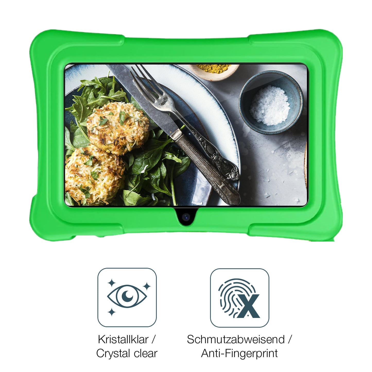 Flexible TPU-Folie passend zugeschnitten für Jikocxn 7 Zoll Tablet, vollständige Abdeckung