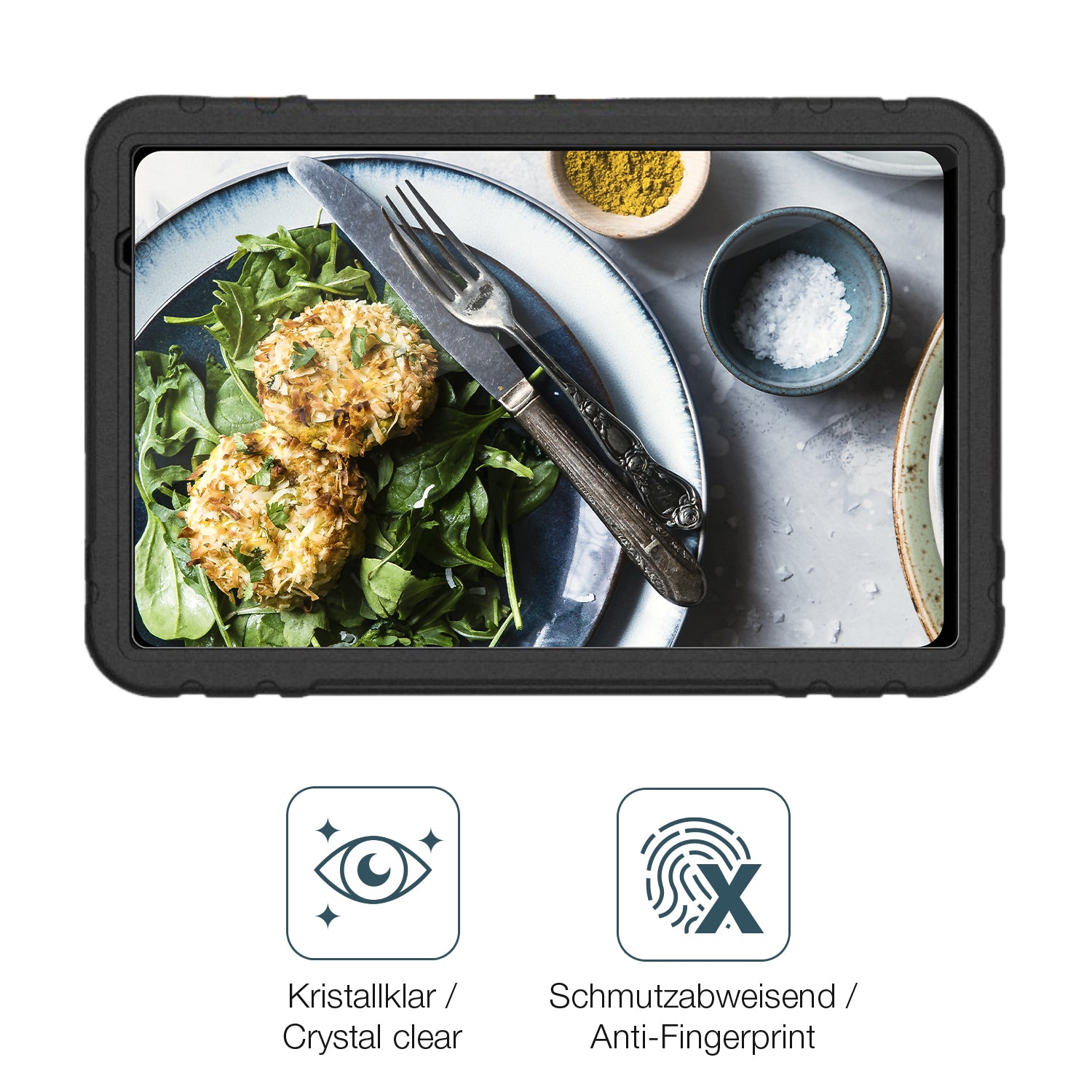 Flexible TPU-Folie passend zugeschnitten für Juedur R500 10 Zoll, vollständige Abdeckung