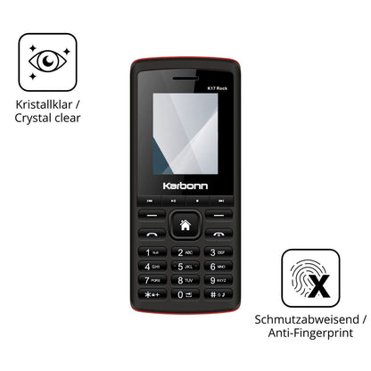 Flexible TPU-Folie passend zugeschnitten für Karbonn K17 Rock, vollständige Abdeckung
