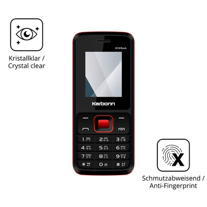 Flexible TPU-Folie passend zugeschnitten für Karbonn K19 Rock, vollständige Abdeckung