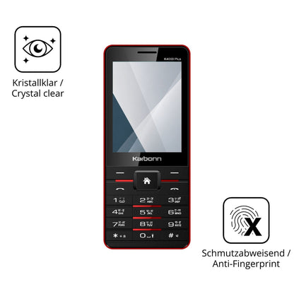 Flexible TPU-Folie passend zugeschnitten für Karbonn K4000 Plus, vollständige Abdeckung
