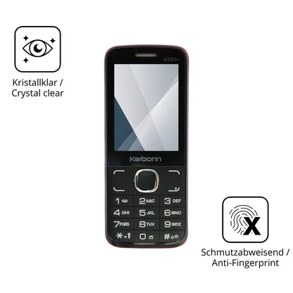 Flexible TPU-Folie passend zugeschnitten für Karbonn K490 Plus, vollständige Abdeckung