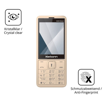 Flexible TPU-Folie passend zugeschnitten für Karbonn K885 Metal, vollständige Abdeckung