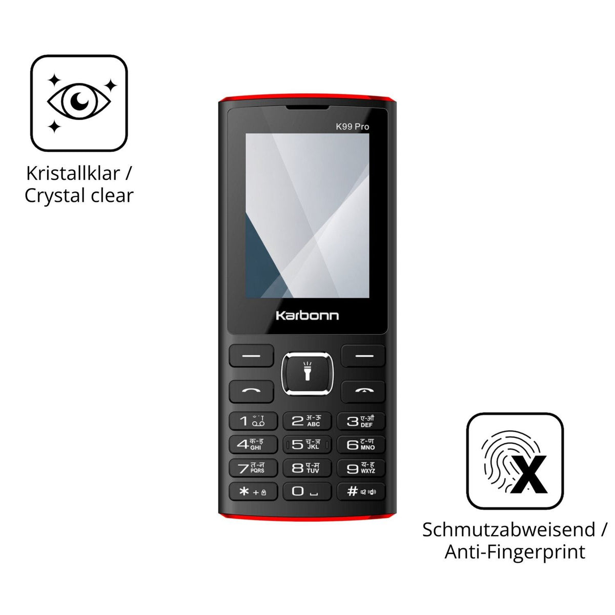 Flexible TPU-Folie passend zugeschnitten für Karbonn K99 Pro, vollständige Abdeckung