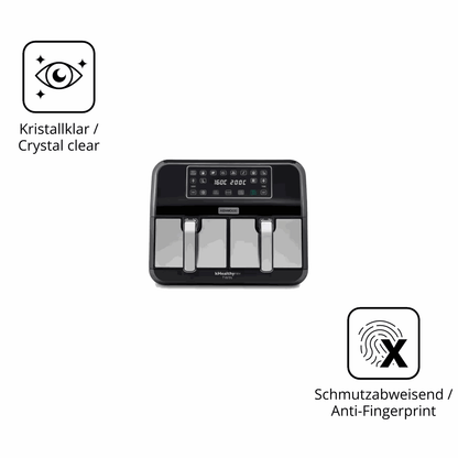 Flexible TPU-Folie passend zugeschnitten für Kenwood kHealthy Fry Twin, vollständige Abdeckung