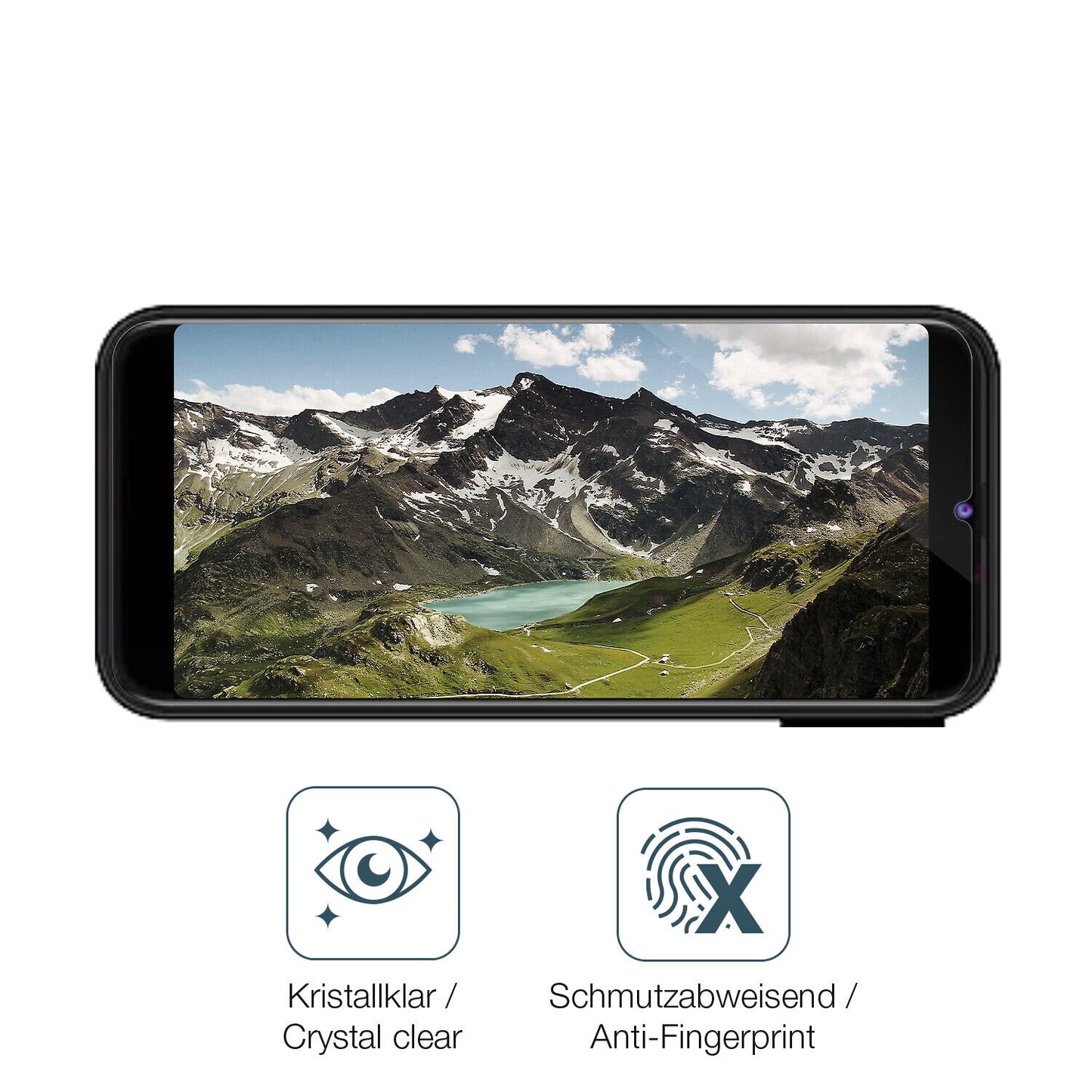 Flexible TPU-Folie passend zugeschnitten für Krip K57, vollständige Abdeckung