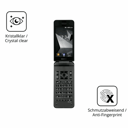 Flexible TPU-Folie passend zugeschnitten für Kyocera Digno Keitai 4, vollständige Abdeckung