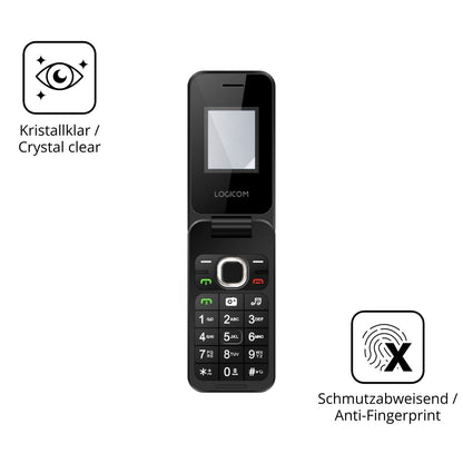 Flexible TPU-Folie passend zugeschnitten für Logicom Fleep 460, vollständige Abdeckung