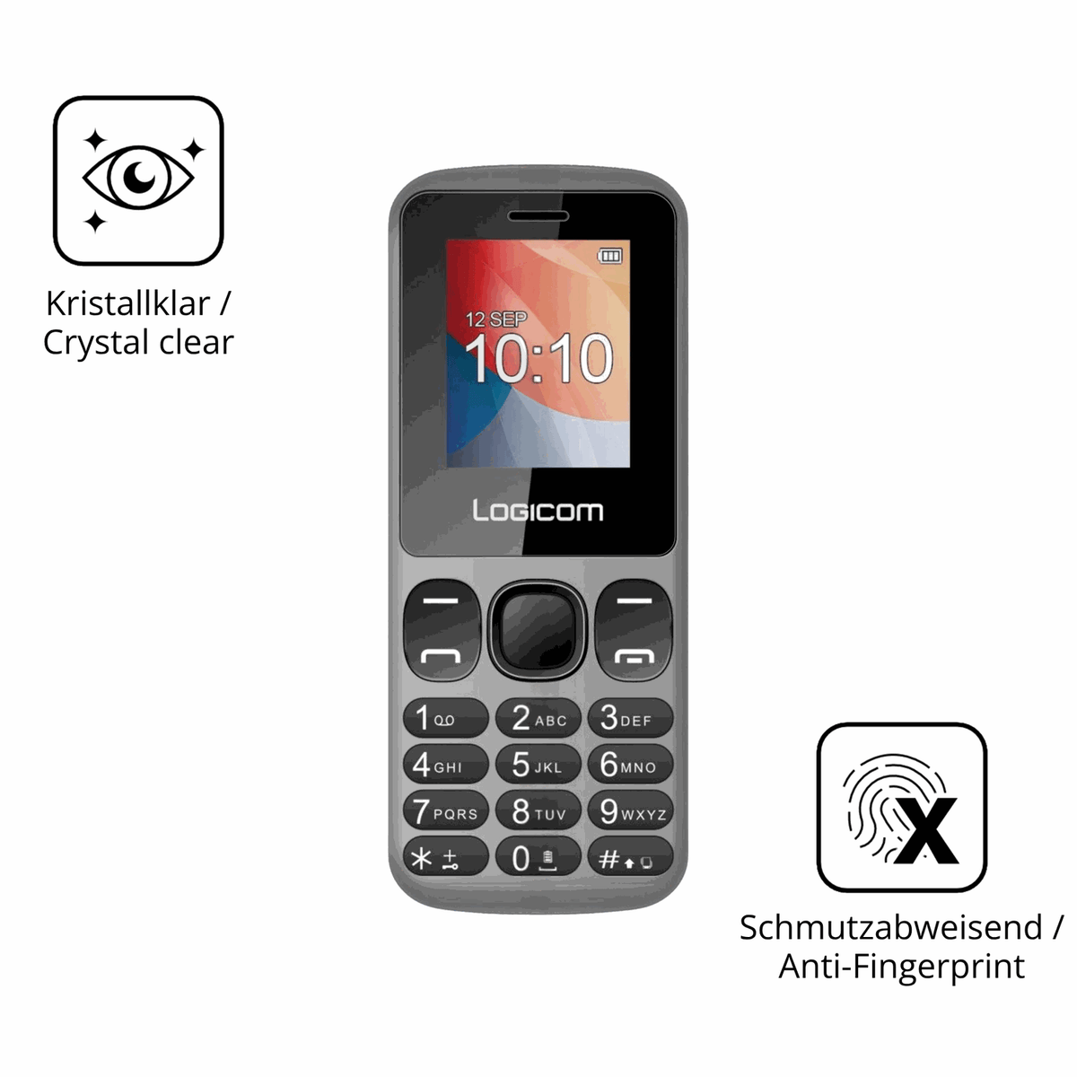 Flexible TPU-Folie passend zugeschnitten für Logicom Posh 186, vollständige Abdeckung