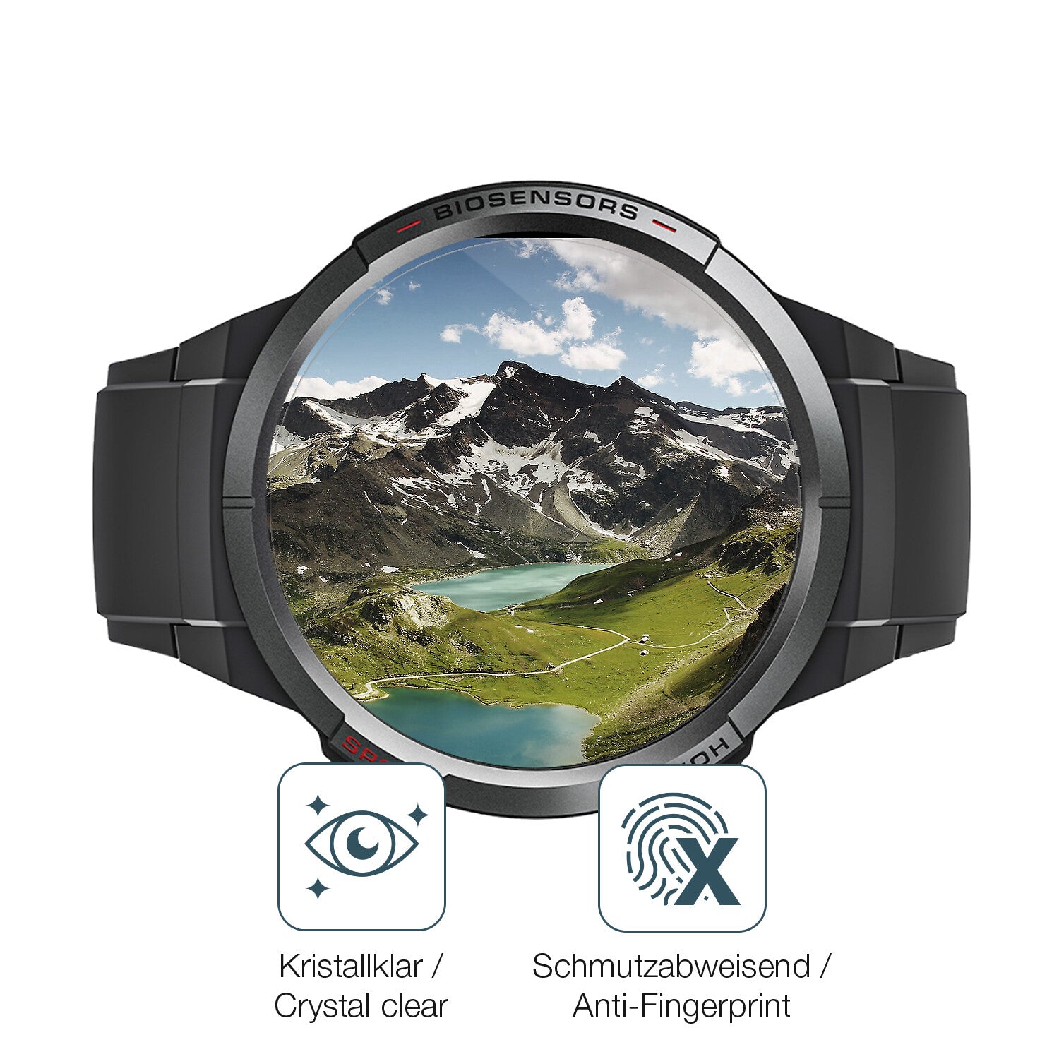 Flexible TPU-Folie passend zugeschnitten für Mibro Watch GS, vollständige Abdeckung