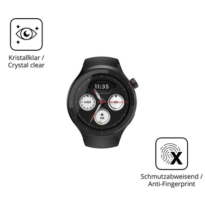 Flexible TPU-Folie passend zugeschnitten für Motorola Moto Watch 2026, vollständige Abdeckung