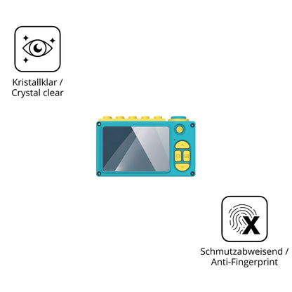 Flexible TPU-Folie passend zugeschnitten für Oaxis myFirst Camera 2, vollständige Abdeckung