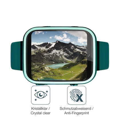 Flexible TPU-Folie passend zugeschnitten für Okyuk T45 Smartwatch Kinder, vollständige Abdeckung
