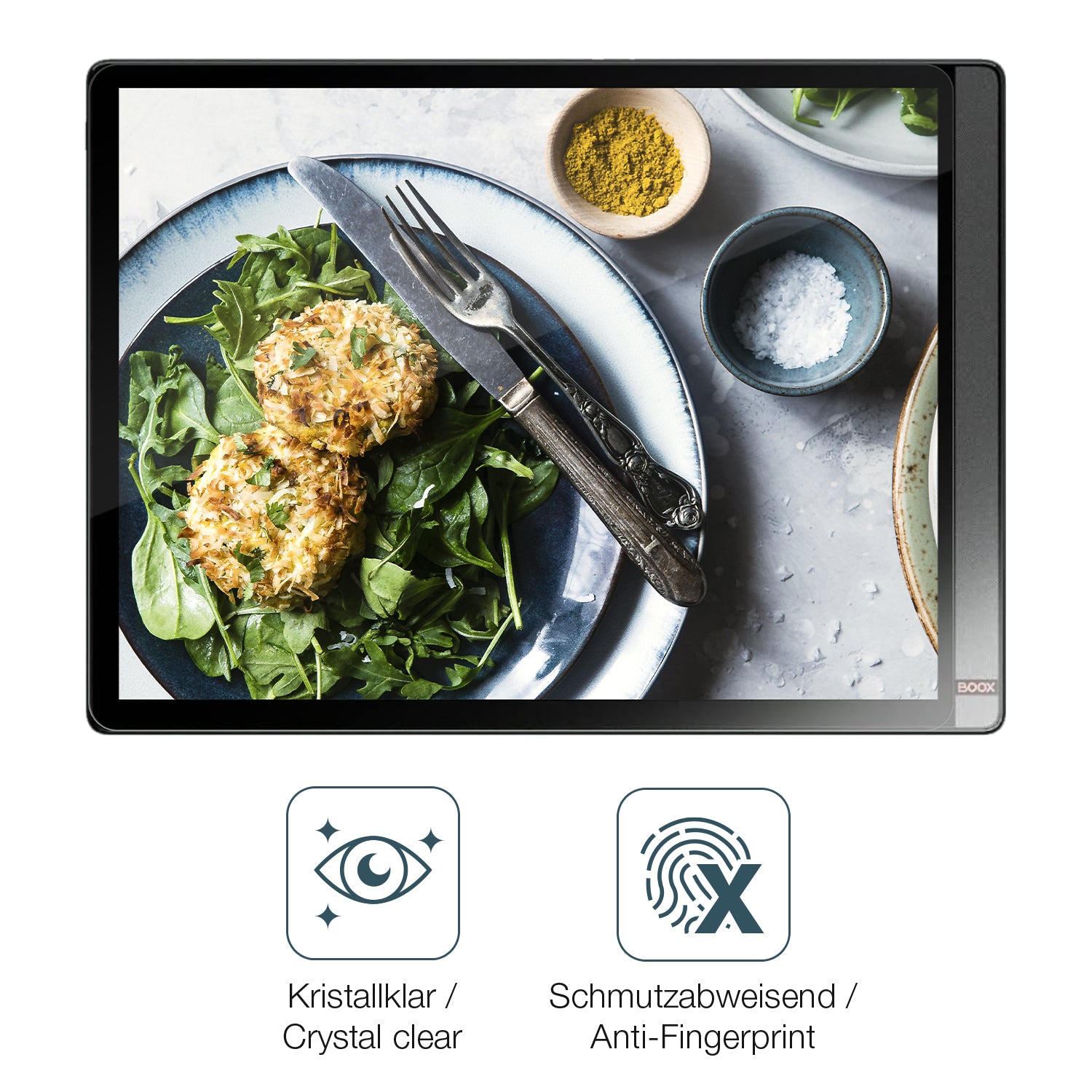 Flexible TPU-Folie passend zugeschnitten für Onyx Boox Tab X, vollständige Abdeckung