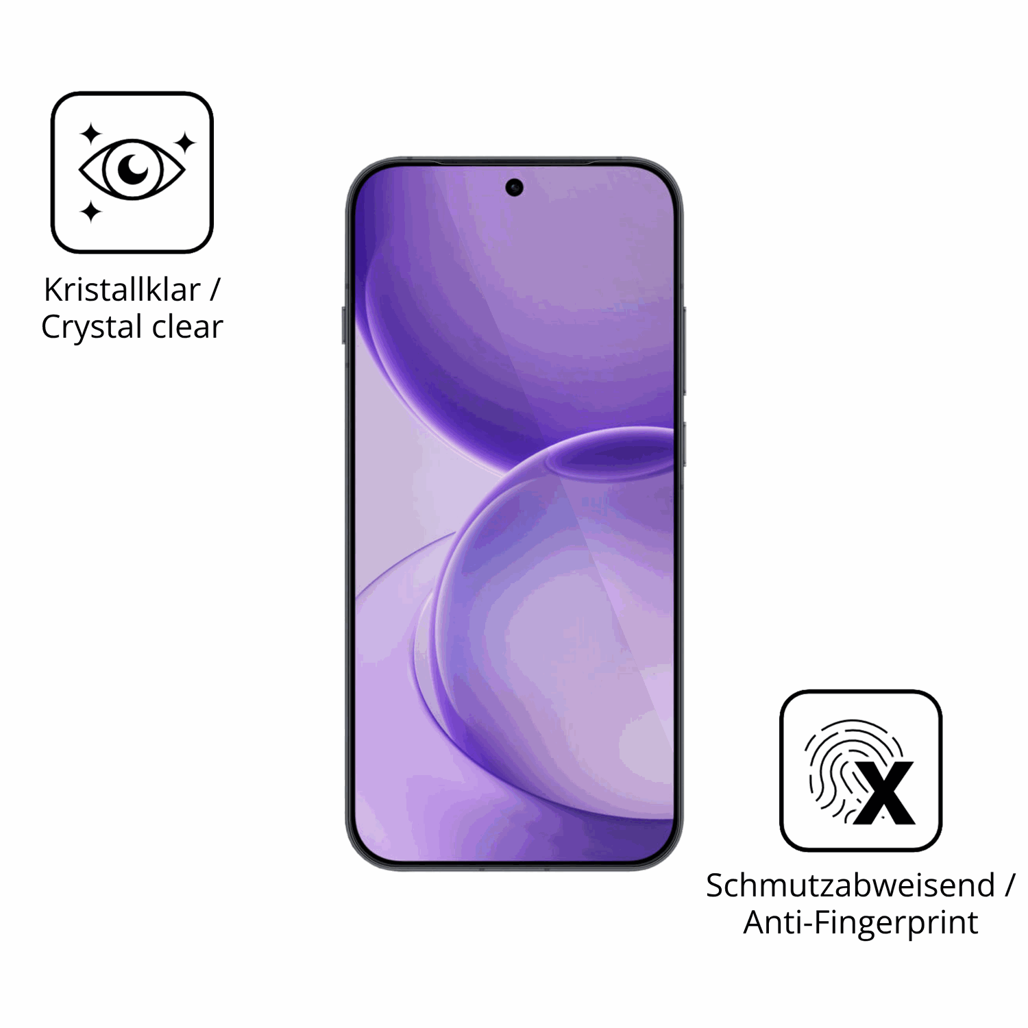 Flexible TPU-Folie passend zugeschnitten für Oppo Reno16 Pro, vollständige Abdeckung
