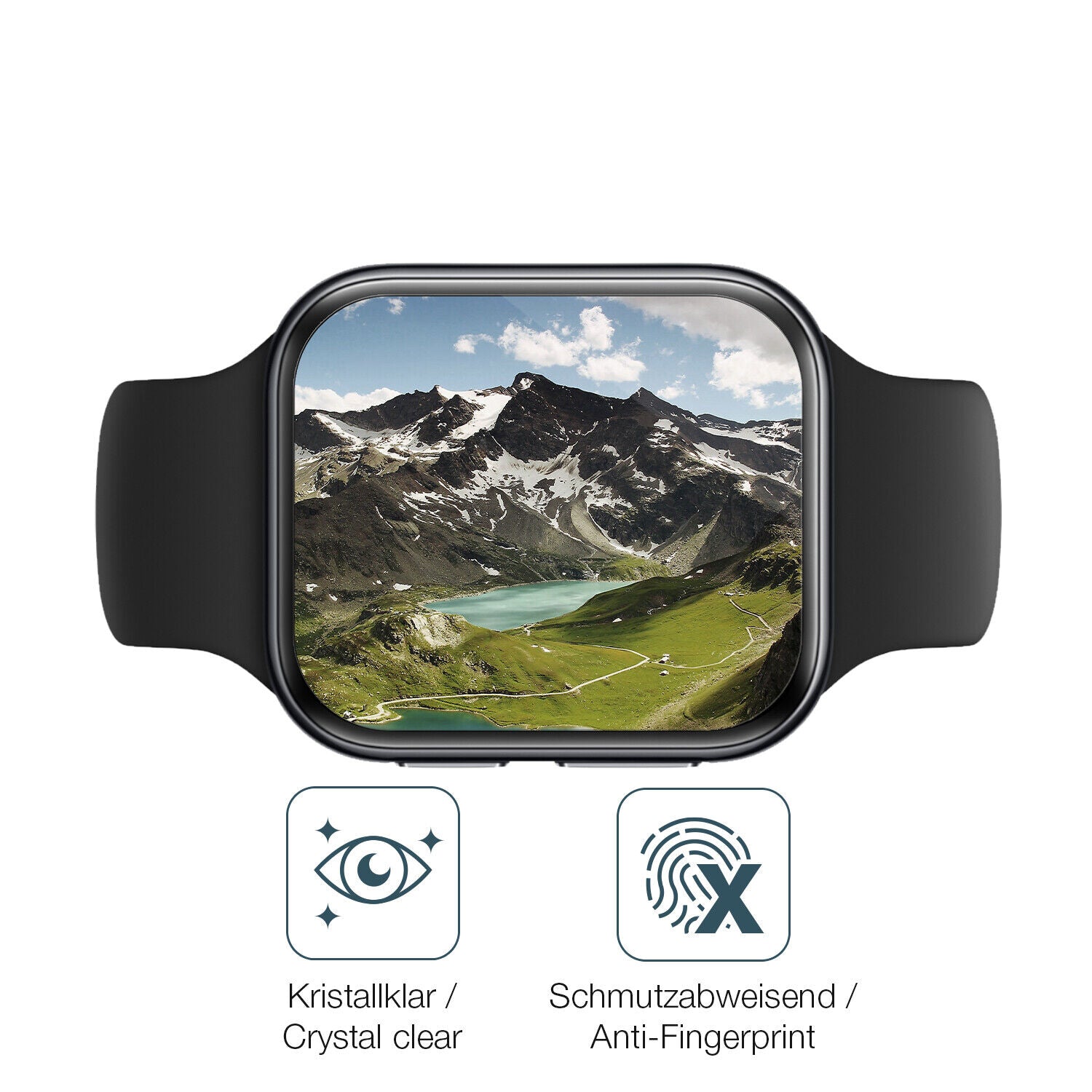 Flexible TPU-Folie passend zugeschnitten für OPPO Watch 3, vollständige Abdeckung