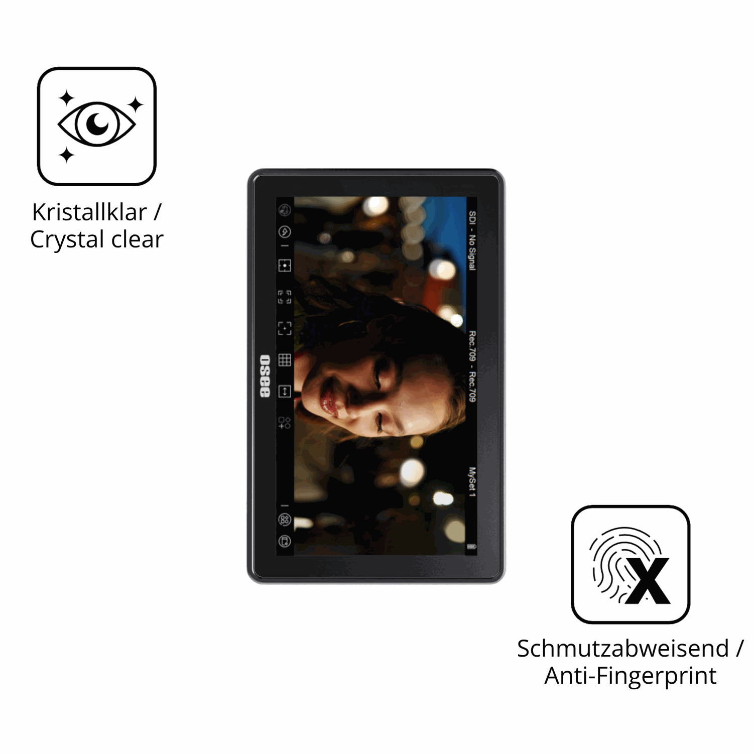 Flexible TPU-Folie passend zugeschnitten für Osee G7 Pro 7 Zoll, vollständige Abdeckung