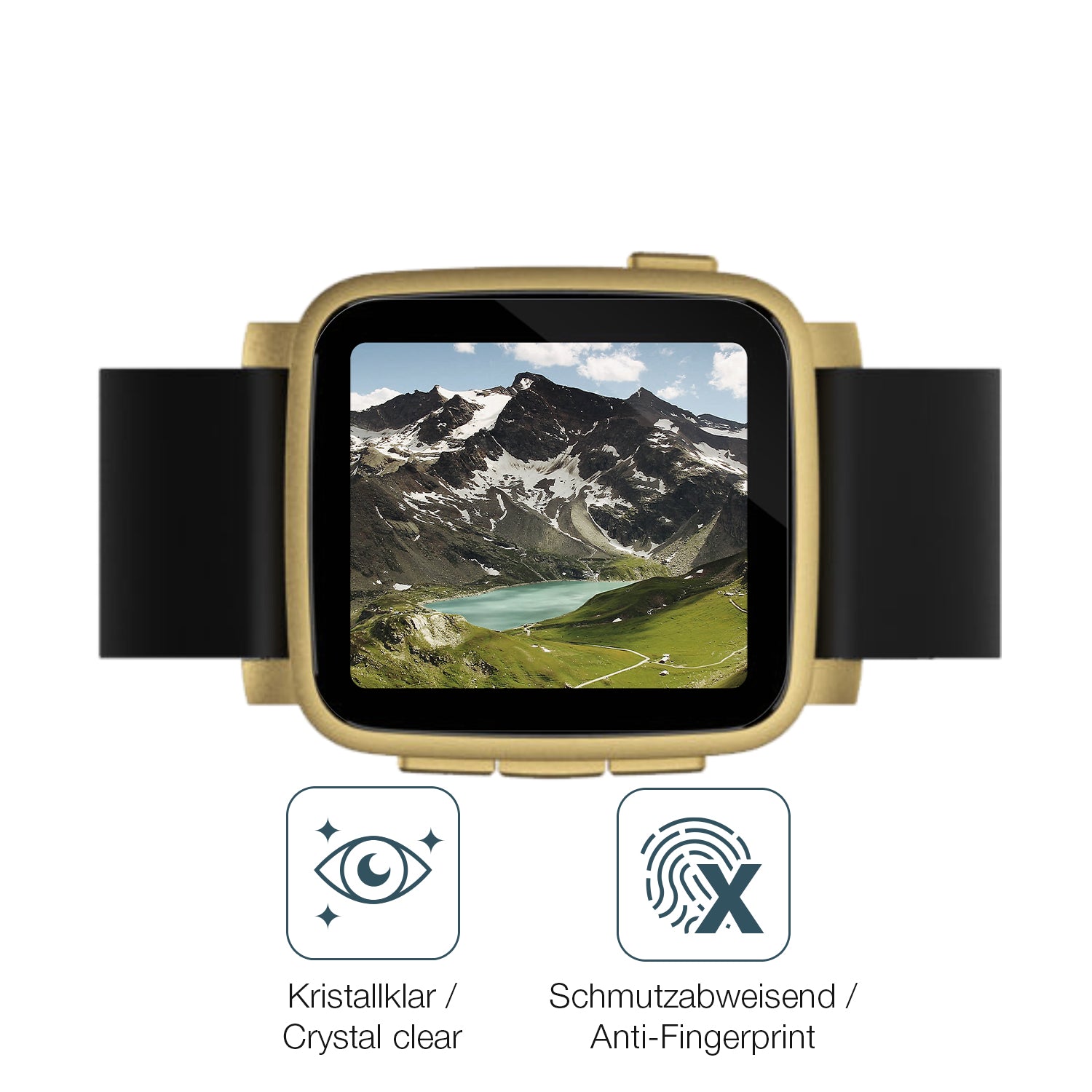 Schutz gegen Kratzer auf dem Pebble Time 2 Glas durch Schlüssel oder Ähnliches