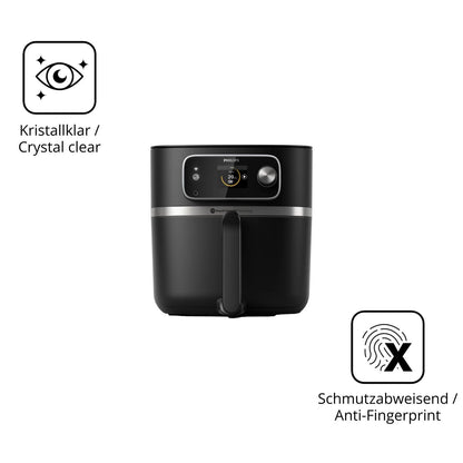 Flexible TPU-Folie passend zugeschnitten für Philips Airfryer HD9880/90, vollständige Abdeckung