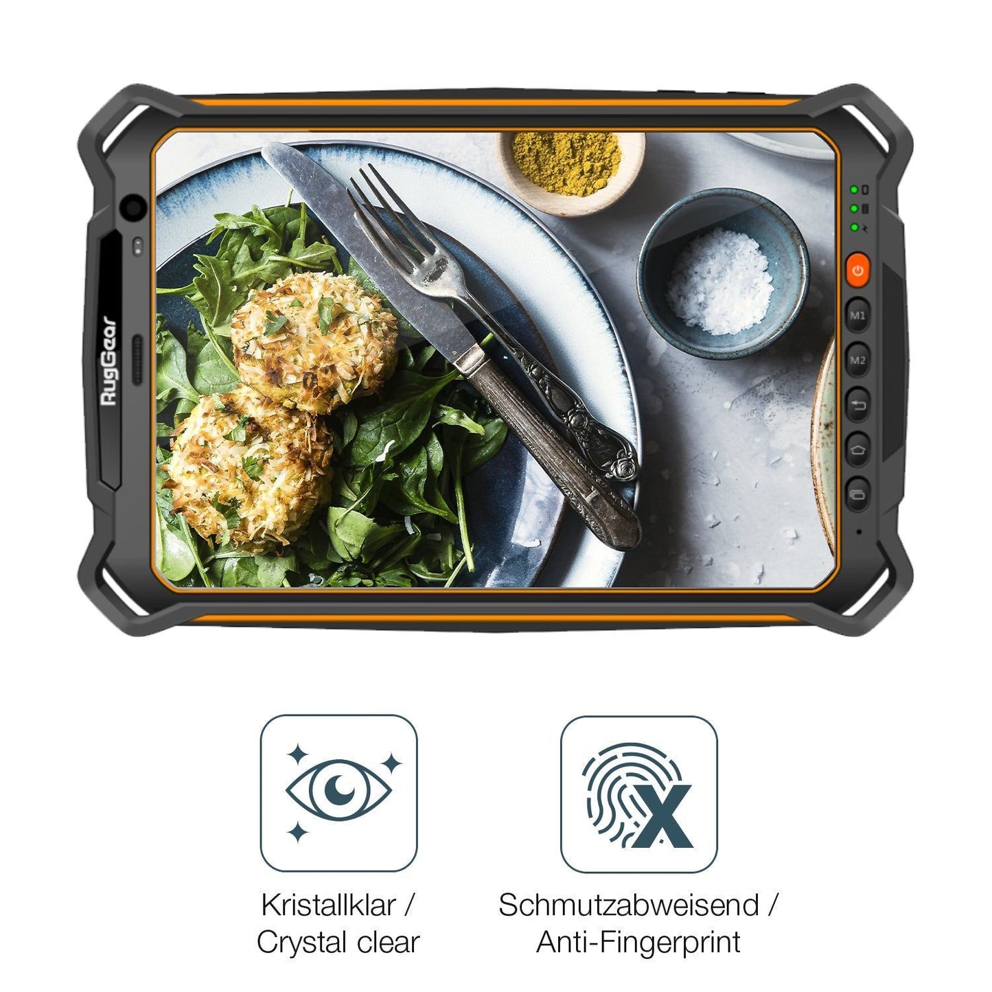 Flexible TPU-Folie passend zugeschnitten für RugGear RG930i, vollständige Abdeckung