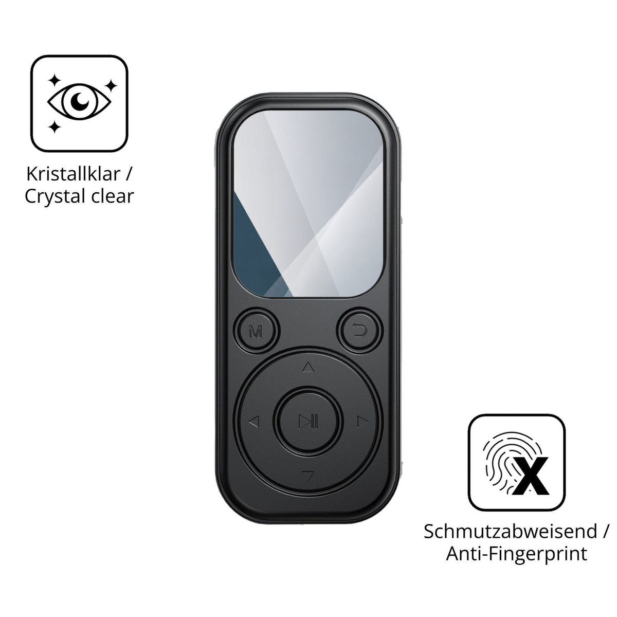 Flexible TPU-Folie passend zugeschnitten für RWSRW MP3-H01, vollständige Abdeckung