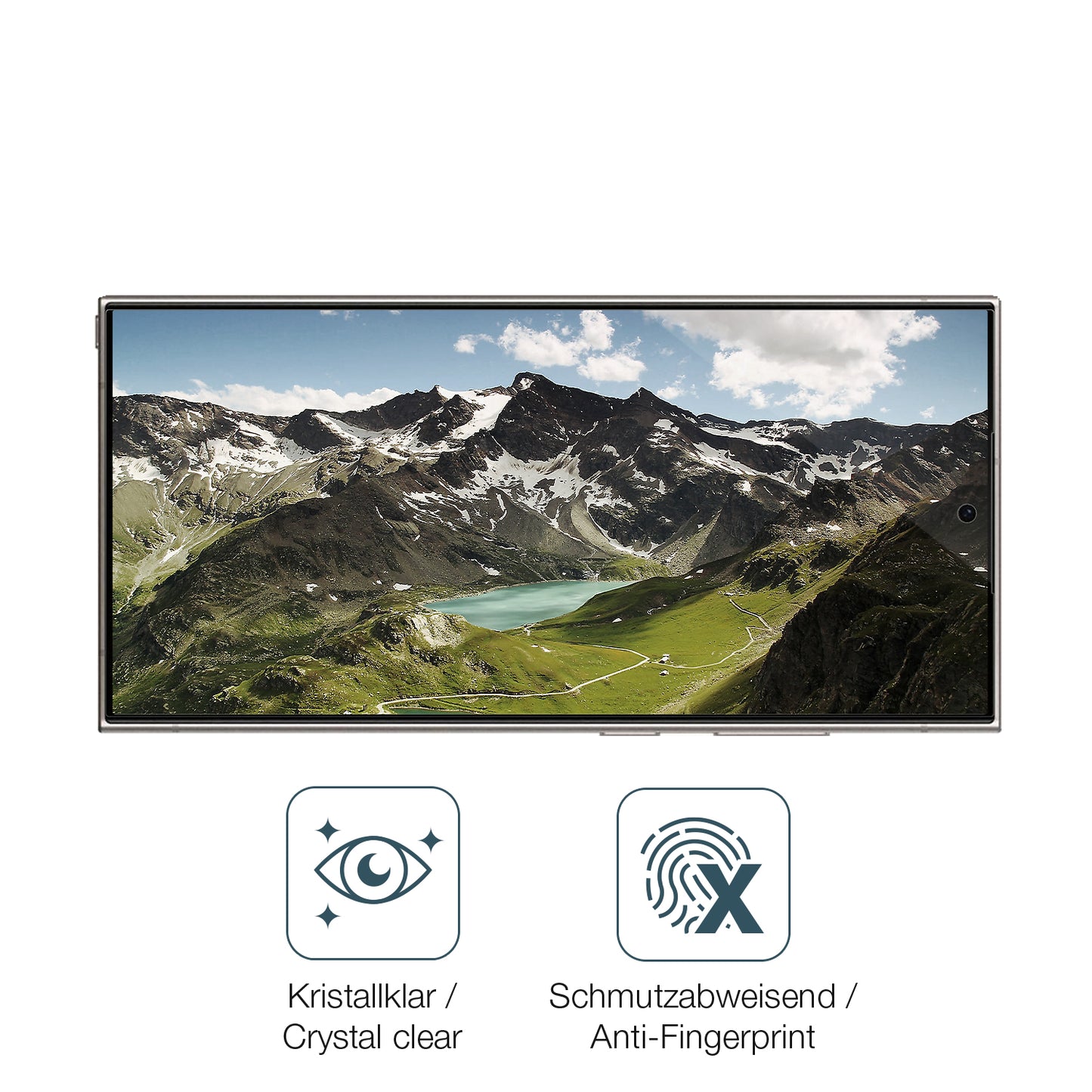 Flexible TPU-Folie passend zugeschnitten für Samsung Galaxy S24 Ultra, vollständige Abdeckung