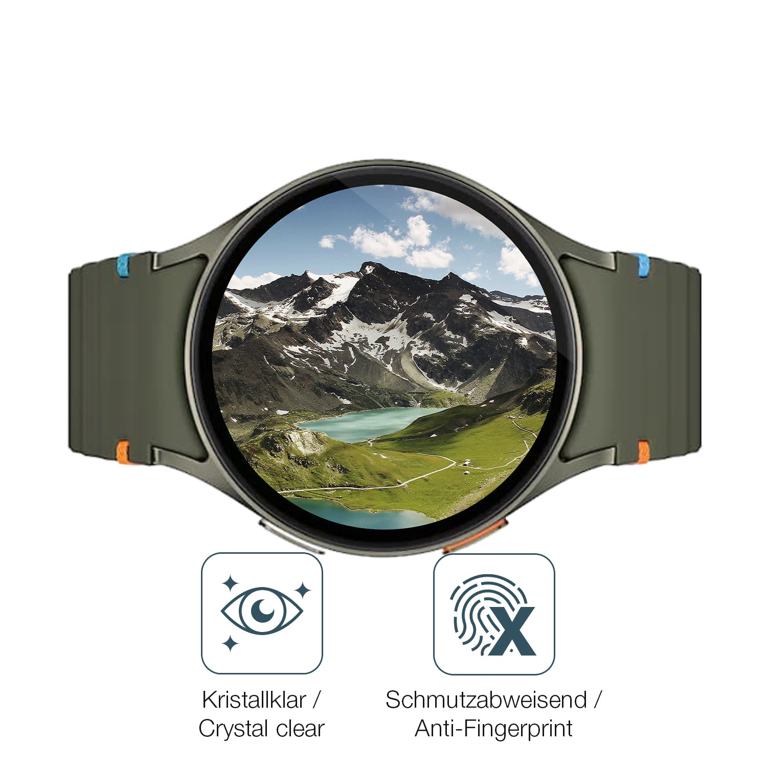 Flexible TPU-Folie passend zugeschnitten für Samsung Galaxy Watch 7 44mm, vollständige Abdeckung