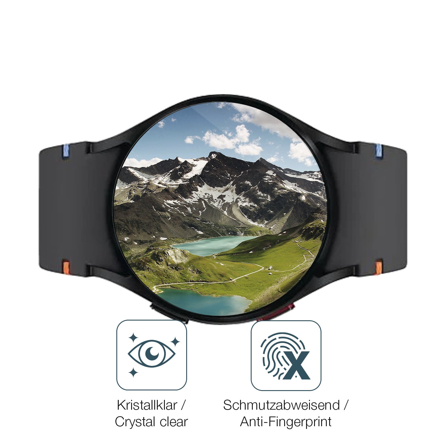 Flexible TPU-Folie passend zugeschnitten für Samsung Galaxy Watch FE 40mm, vollständige Abdeckung